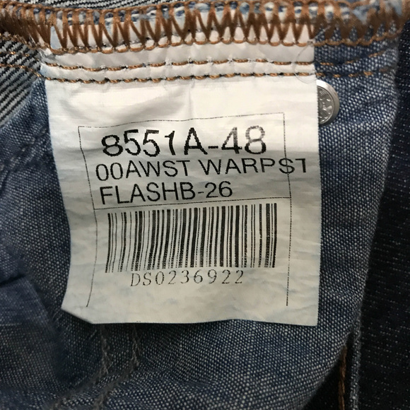 Raw edge finish legs vintage style patches - Picture 5 of 6